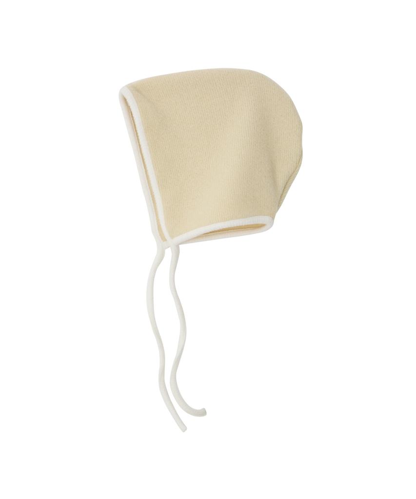 SALON DE YOHN Ribbon Bonnet Hat_ Lemon