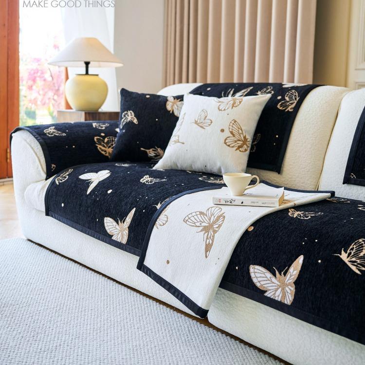 

Диванная подушка Chenier Чехол для дивана в гостиную Тканевое полотенце Защита от царапин кошек Универсальный для всех сезонов 90*160cm