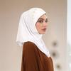 Muslim Instant Hijab Cap For Woman Innerscarf Pearls Beading Scarf Modal Soft Solid Color Neck Headscarf Islam Turban 52*50Cm