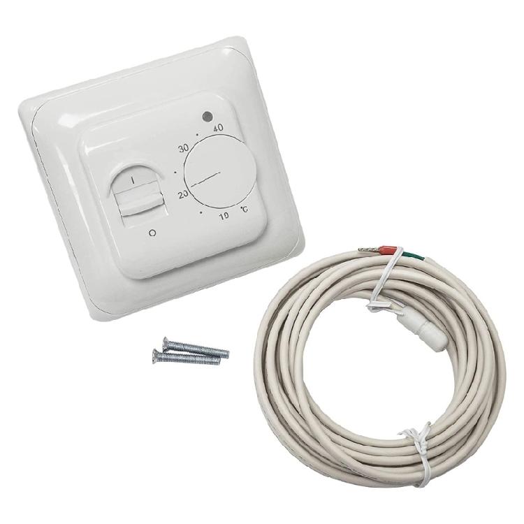 Wall Mounted Heating Controller 5 40℃ Temperature Ranges 16A Output For Electric Floor Systems With LED Display