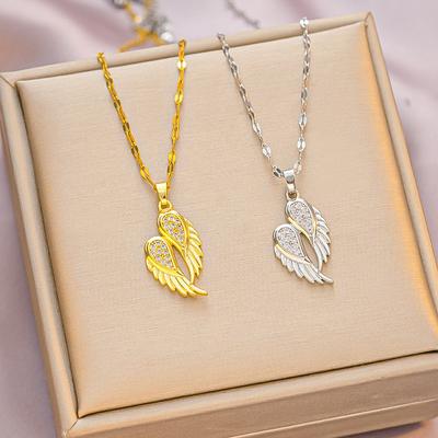 Angel Wings Wings Pendant Necklace