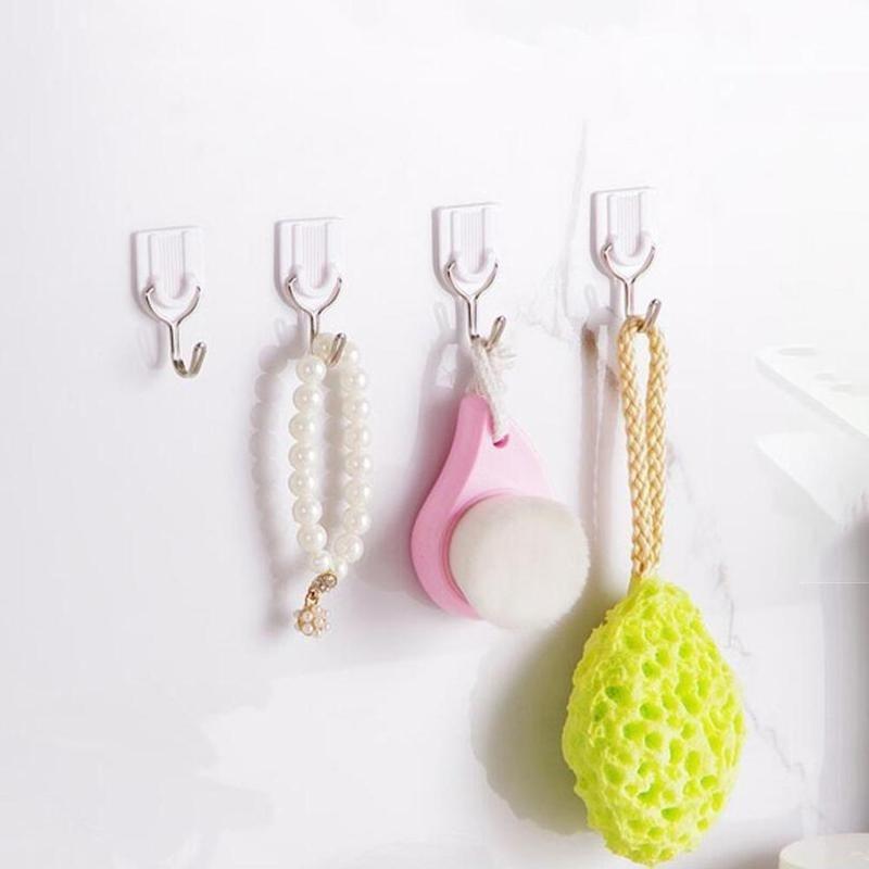6Pcs/lot Colorful Wall Hook Key Hair Pin Holder Organizer Decorative Organizer