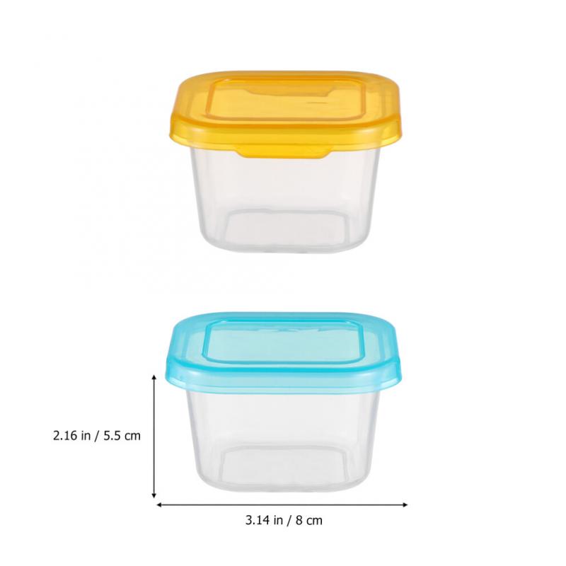 6pcs Small Food Containers Food Storage Jars For Travel