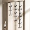 Carbon Steel Over-the-Door Coat and Bag Hook Rack