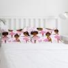 Ballet Girl Stars Bow Cute Pink White Bedding Set 3pcs Duvet Cover Pillowcase Kids Adult Quilt Cover Double Bed Set Home Textile