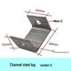 Galvanized Steel Ceiling Connector Bracket with Adjustable U-Channel and Eye Bolt