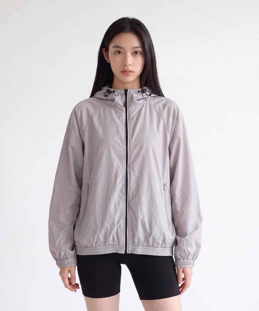 STEELS Sheer Piping Point Oversized Active Windbreaker_1Color