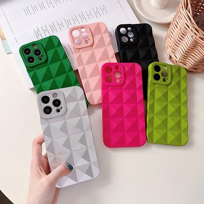 Nueva funda de silicona suave con diamantes para iPhone 13, 12 y 11 Pro Max, carcasa trasera lisa y elegante.