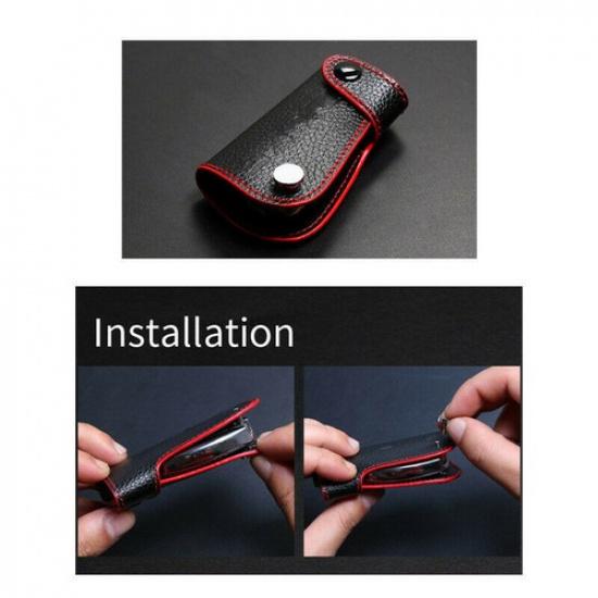 Real leather car key cover case key chain Decoration Cover for Mercedes Benz car