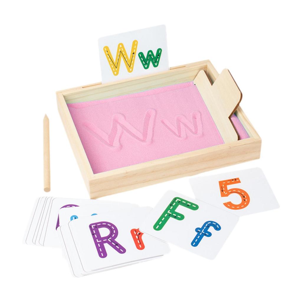 Sand Tray Educational Toys Wooden Sand Tray Learning Tool for  Painting Training Classroom Drawing
