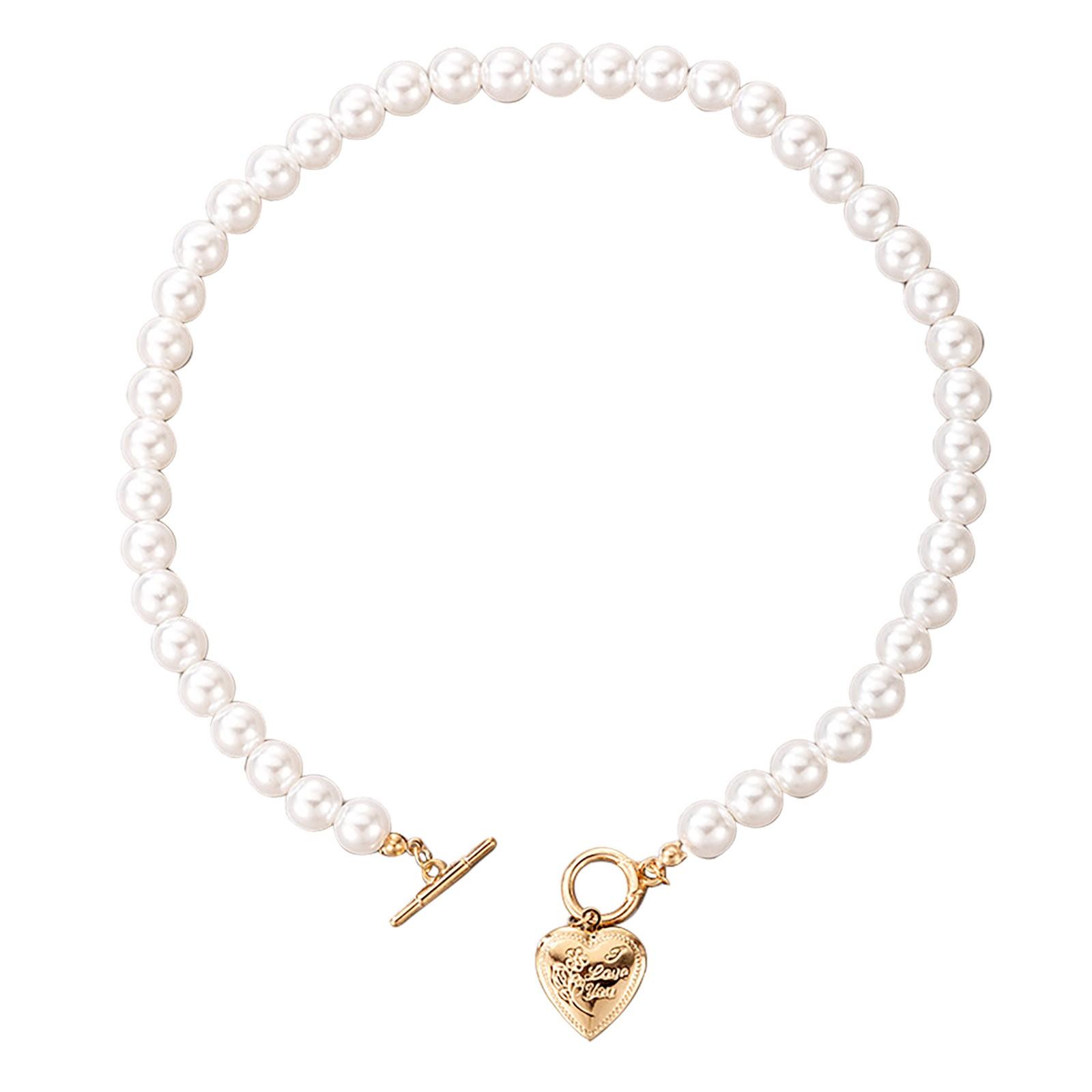 

Chokers Necklace Accessories Bead Crystal Party Necklace Best Friend Gift One size белый