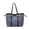 Casual Commuter Large Capacity Shoulder Bag Women's Fashi Ctrast Color Denim Messenger Bags Temperament Female Tote Pack