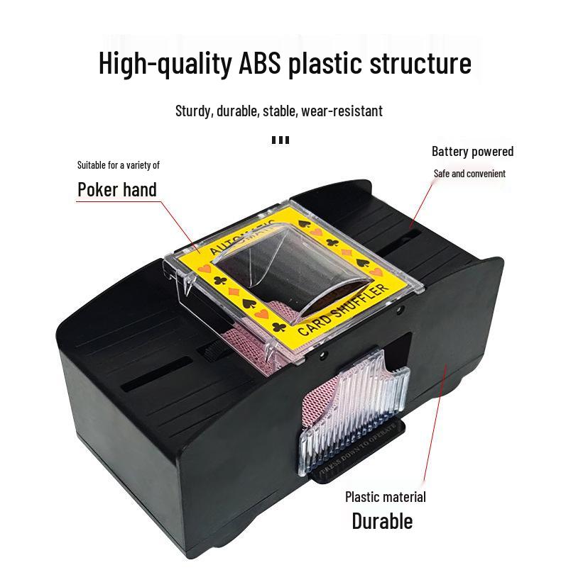 Automatic Card Shuffler for 2-4 Decks - Ideal for Poker and Texas Three Kingdoms Games