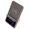 Alarm Clock Charger Fast Multi Functional Bluetooth Speaker Clock with Wireless Charging Function for Mobile Phones