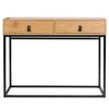 Console Cabinet with Drawers Abbot Black Oak