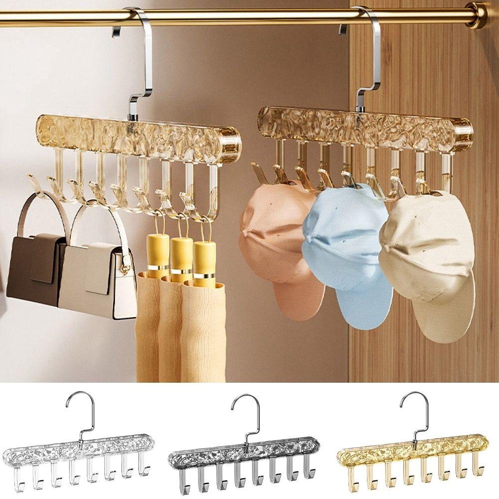 

Пластиковая вешалка для нижнего белья, бюстгальтер, 8 крючков, мужская вешалка для ремня, прочный органайзер для шкафа для слинга