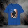 Bigfoot American Flag Sasquatch T-Shirt | Softstyle Tee Unisex T-Shirt