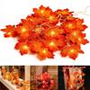 Fall Thanksgiving Maple Leaf Lamp Garland Decoration Decor LED Lighted Leaves Xmas