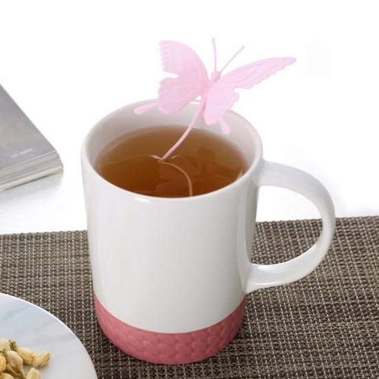 Silicone Butterfly Strainer Tea Shaped Tea Infuser for Filter Gift Tea Lover