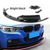Labio del Parachoques Delantero para BMW Serie 3 F30/F35 Estilo M 2012-2018 Cubierta del Parachoques Delantero Solo para Versión Deportiva Negro/Aspecto de Carbono