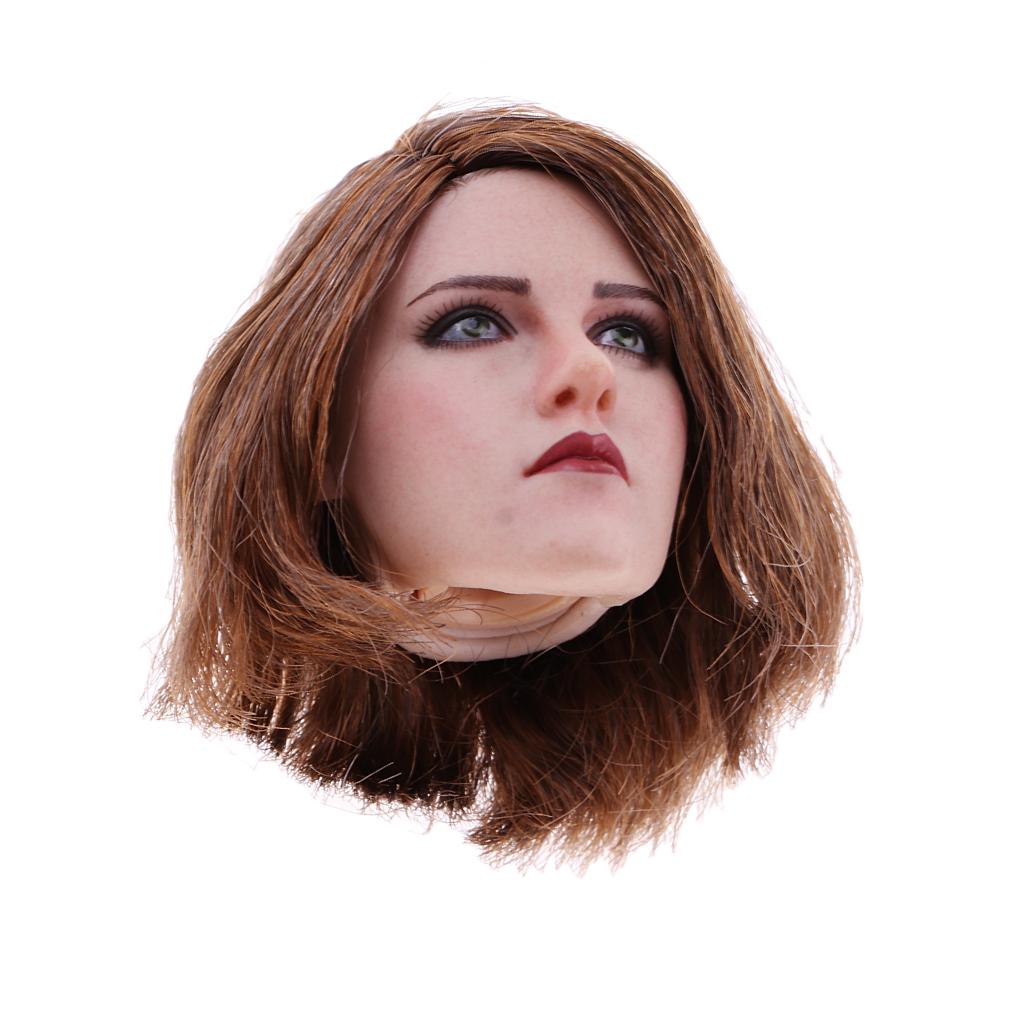 1//6 Short Red Hair Head Sculpture Rubber for 12/'/' TTL Enterbay Doll Figures