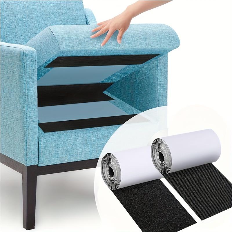 1/2 Rolls Couch Cushion Grip Tape Keep Couch Cushions From Sliding - Non Slip Cushion Pads,Strips with Adhesive for Fabric