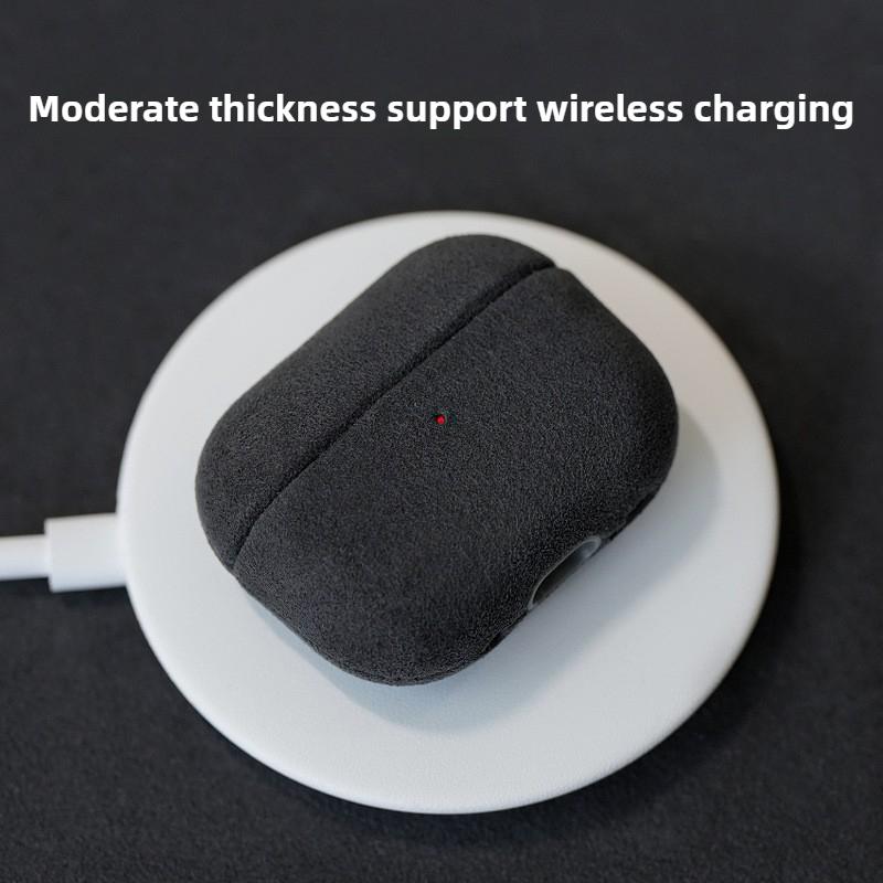 Luxury Alcantara Case for AirPods Pro 3(2025) Fur Leather Cover for AirPods 4 & Pro2 Wireless Bluetooth Earphone Accessories