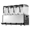 Commercial Beverage Dispenser 4 Tanks 12 L / 12.7 QT Per Tank, Stainless Steel Juice Dispenser, Ice Tea Drink Machine with 7 To 12 Cooling