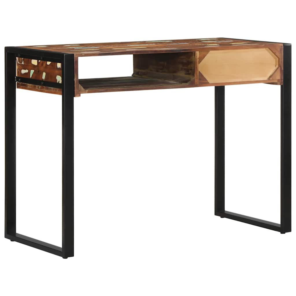 Multi Color Desk 100 x 50 x 75 cm Solid Reclaimed Wood
