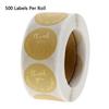 Thank You Stickers 500pcs/roll Wreath Gift Envelopes Biscuit Cooking Wrapping