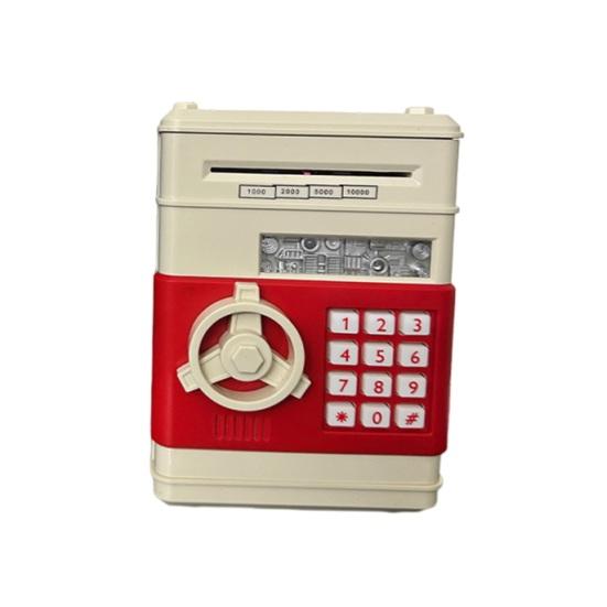 Mini ATM Piggy Bank with Password, Auto-Roll Money Saving Box, Electronic Coin Cash ATM Machine, Birthday Gift for Boys Girls