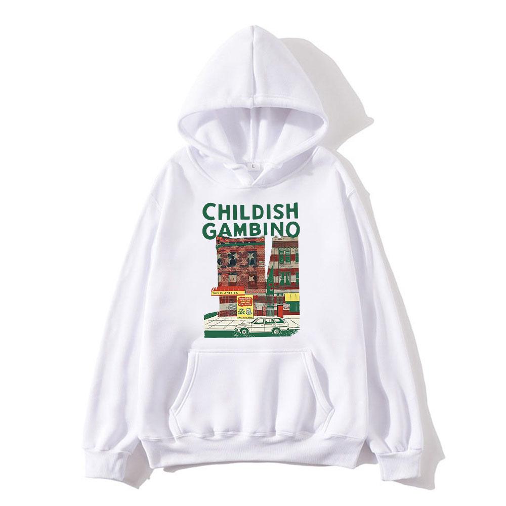 Childish Gambino Hoodies Ropa Hombre Long Sleeve Men Women Hooded Sweatshirts Sudaderas Fall Fleece Graphic Print