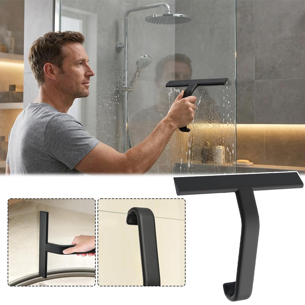 Silicone Squeegee for Bathroom Shower Glass Wiper Window Mirror Matte Shower Scraper Household Car Windshield Cleaning Tool