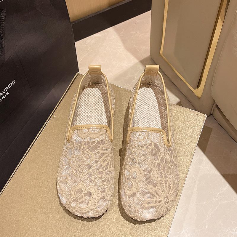 

2025 весна и лето новые туфли рыбака Сяосян женские плетеные из пеньковой веревки на плоской подошве однопедальные на толстой подошве одинарные туфли лоферы женская обувь 40 хаки