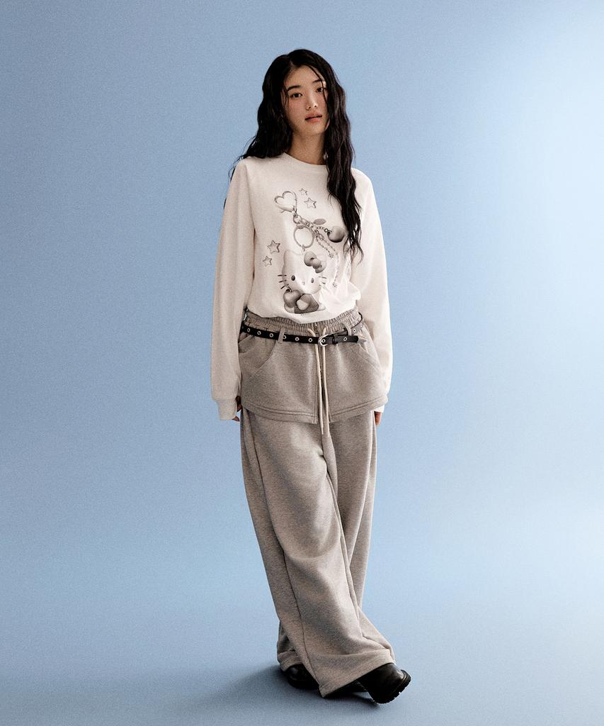 Seupao [Sanrio Characters] Long Sleeve T-Shirt (White)_Splag23U01