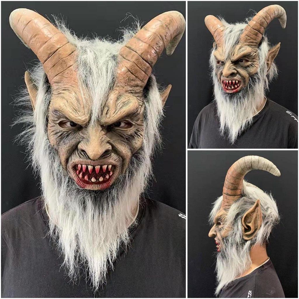 Furchteinflößende Latexmaske für Cosplay und Halloween-Verkleidungen