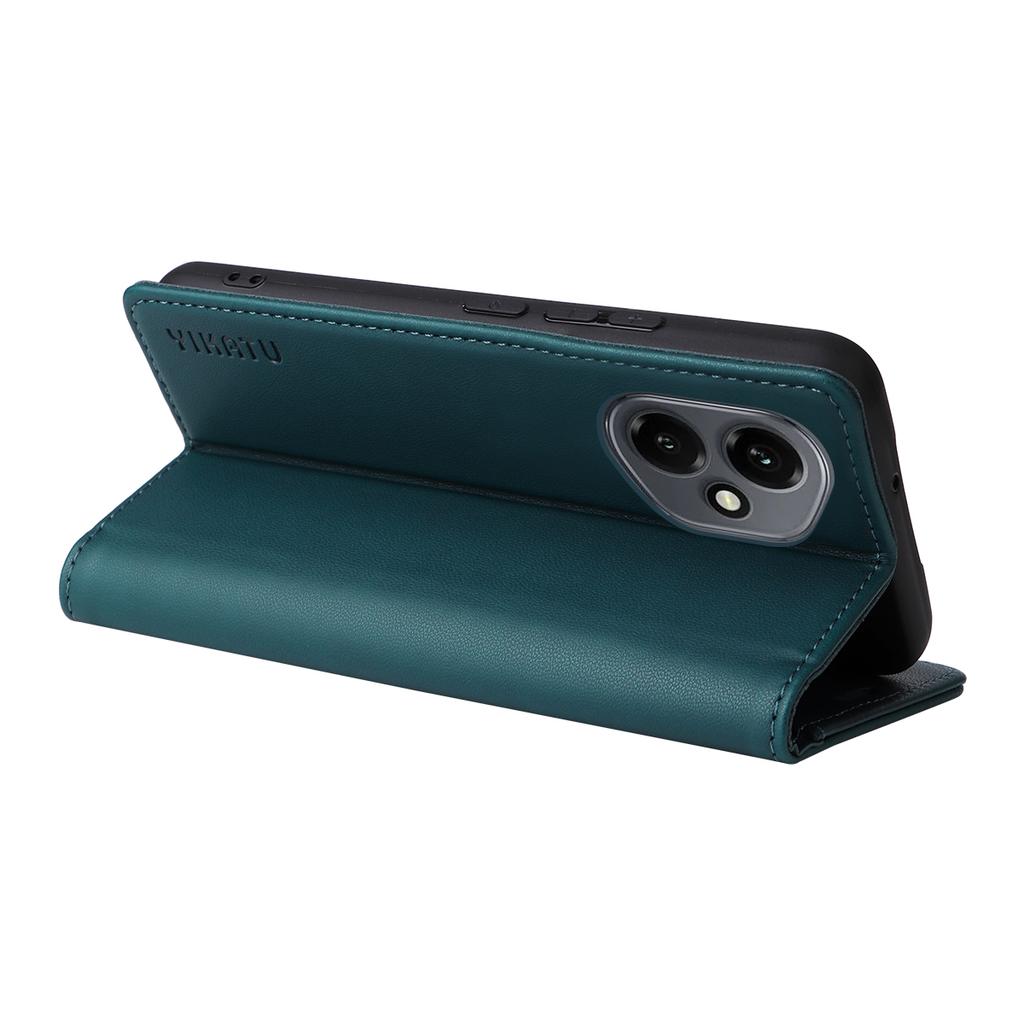 For Honor 400 5G (Global) Phone Cases YIKATU Magnetic Closure PU Leather Mobile Cover