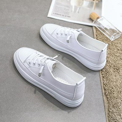 Small White Shoes for Women In Summer New Versatile Flat-soled Fashion Women's Shoes Shallow Mouth Korean Version of Internet Celebrity Board Shoes