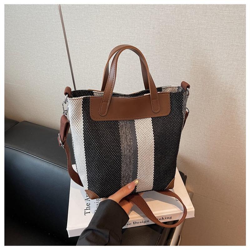 

Canvas bag women s summer new versatile shoulder messenger bag popular portable bucket bag чёрный