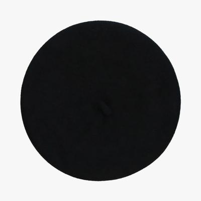 PINK PINEAPPLE WOOL BERET_BLACK