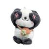 Plush Panda Backpack Keychain Pendant Toy Stuffed Doll Bag Decoration Kids Gift