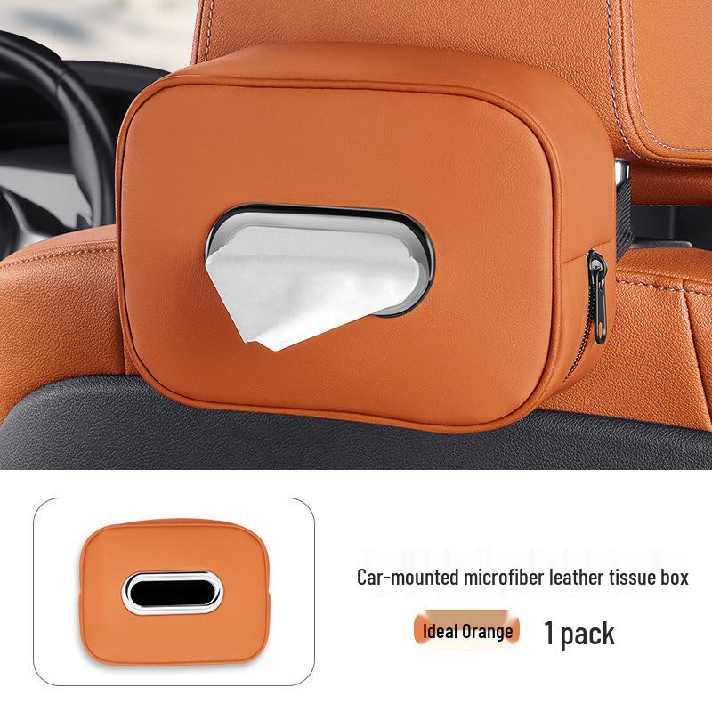 Premium Car Tissue Holder: Armrest Box & Hanging Napkin Storage