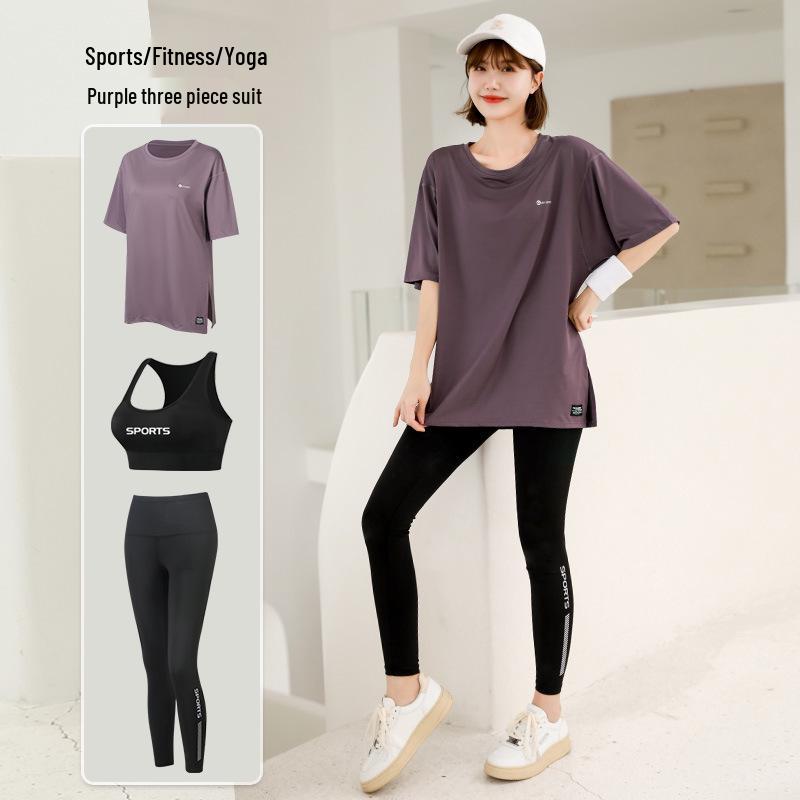 

Жіночий літній комплект великого розміру для йоги та фітнесу: Спортивний одяг вільного крою 4XL