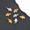 10Pcs/Lot High Quality Polished Stainless Steel Cute Angel Pendant Charms Suitable for Bracelet Necklace DIY Jewelry Making