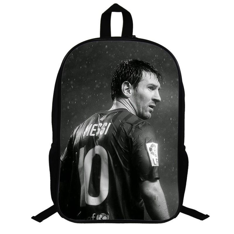 Cristiano Ronaldo Motiv Rucksack Schulkinder 17 Zoll Oxford-Gewebe Doppeltes Träger-Tasche Mit Atmungsaktiven Gepolsterten Trägern