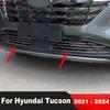 Für Hyundai Tucson NX4 2024 Edelstahl Auto Front unterer Kühlergrill Grills Abdeckung Zierleisten Racing Grillstreifen Zubehör