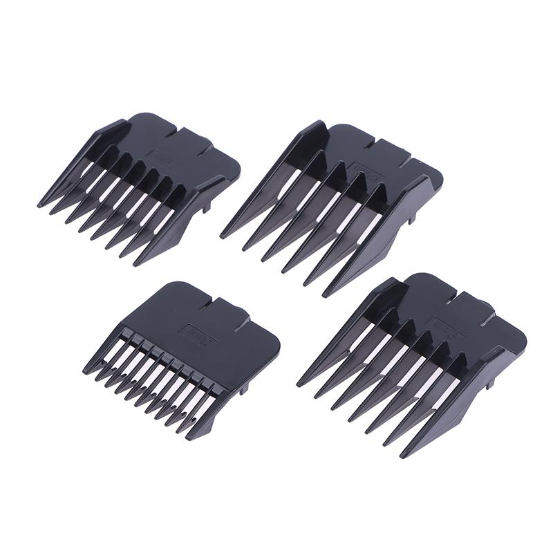 4 Stück Universelle Haarschneidekamm-Führungaufsätze, Größen, Friseur-Ersatz, Elektrische Schiebeklingen-Limitierkämme