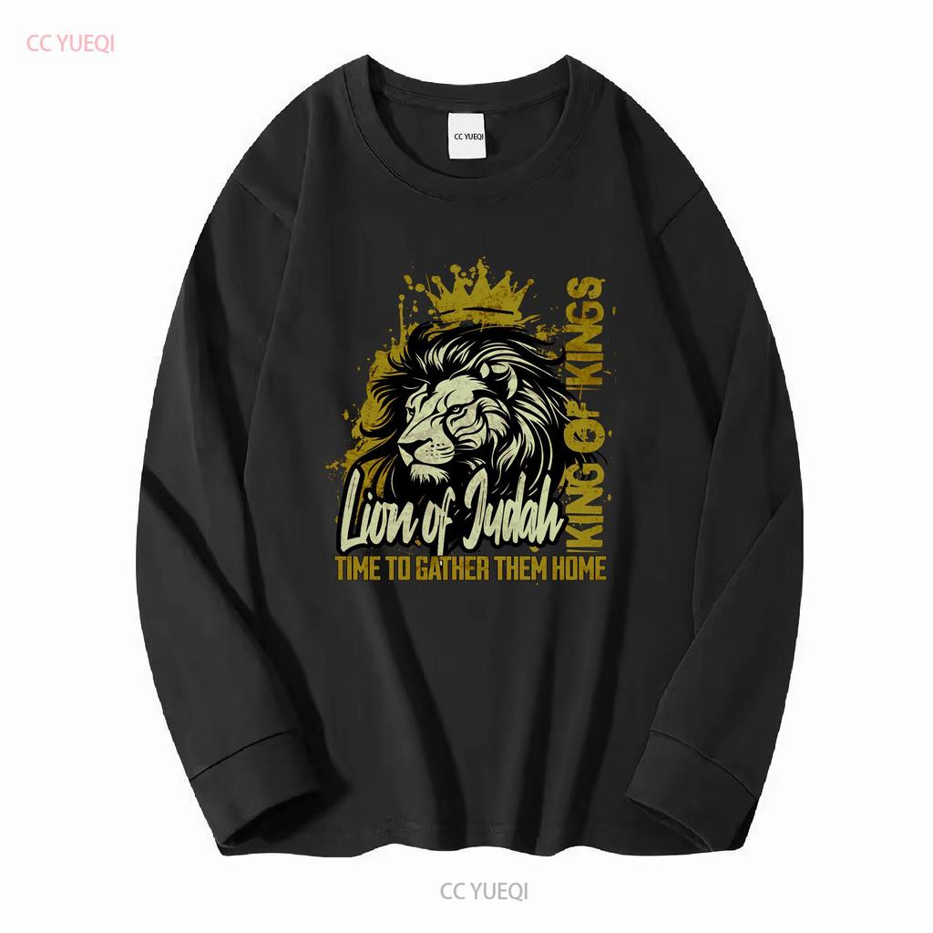 The Lion of Judah King Kings Christian Unisex T Shirt Faith Religion Gift Ideas Long or Short Sleeves Vintage Washed Breathable