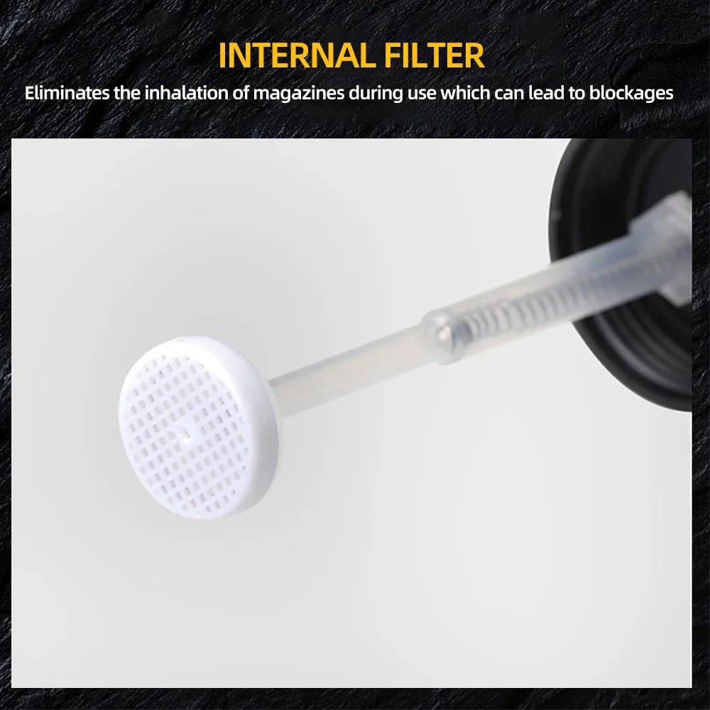 250ml Oiler Grease Guns Equipment High Pressure Pump Oiler Lubrication Oil Can Machine Oil Pot Bottle Extended Hose Hand Tools