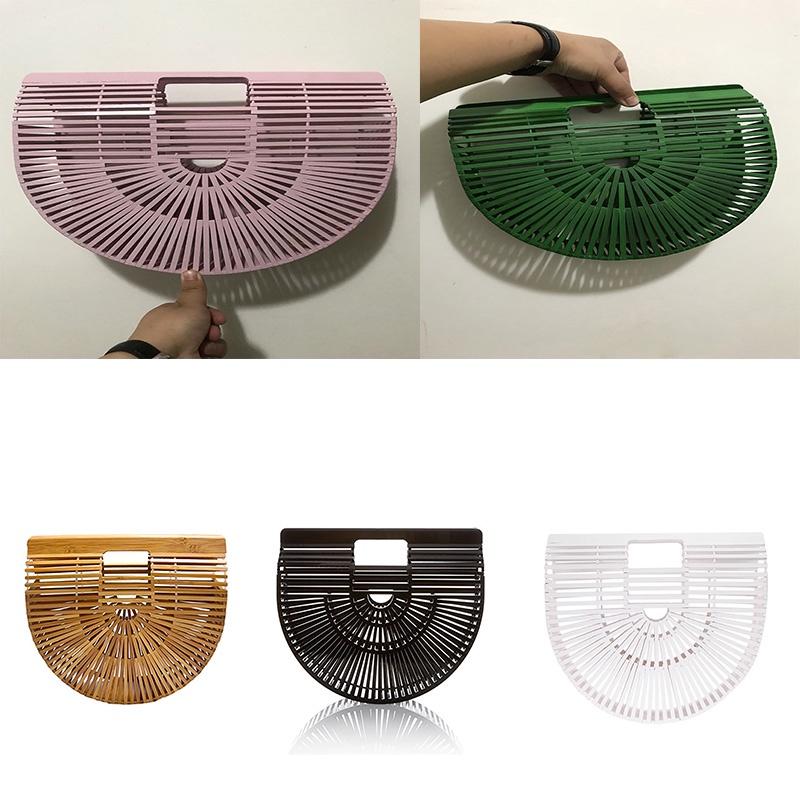 Traditional Handmade Bamboo Womens Shoulder Bag With Practical Size And Elegant Appearance